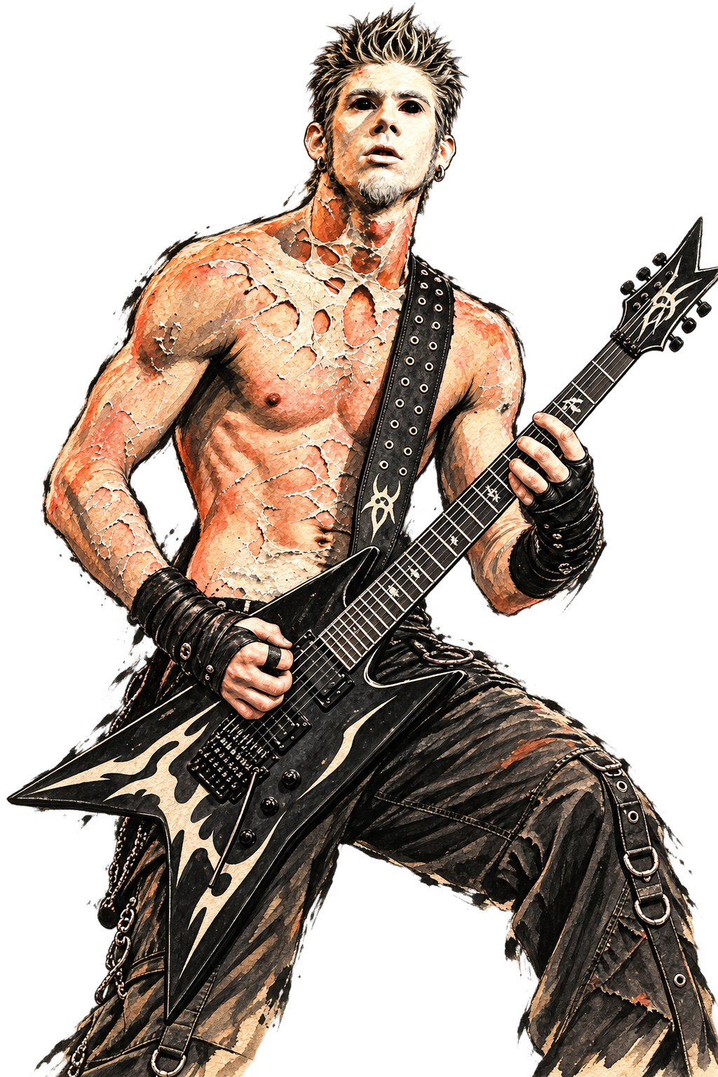 KI-generierte Darstellung von Wes Borland